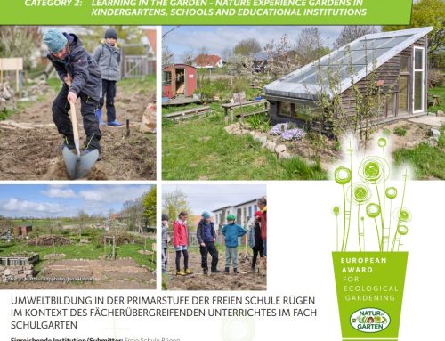 Anerkennungspreis beim European Award for Ecological Gardening für die Freie Schule Rügen